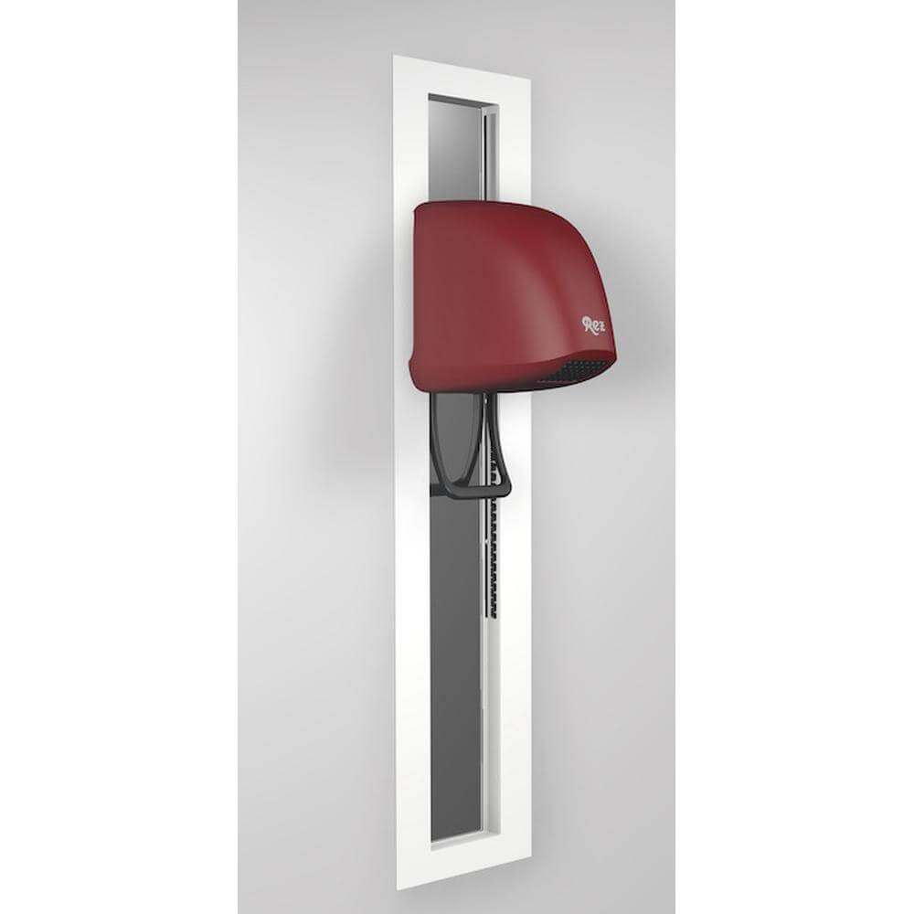 Sèche-cheveux REZ Beluga encastré et réglable avec miroir