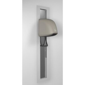 Sèche-cheveux REZ Beluga encastré et réglable avec miroir