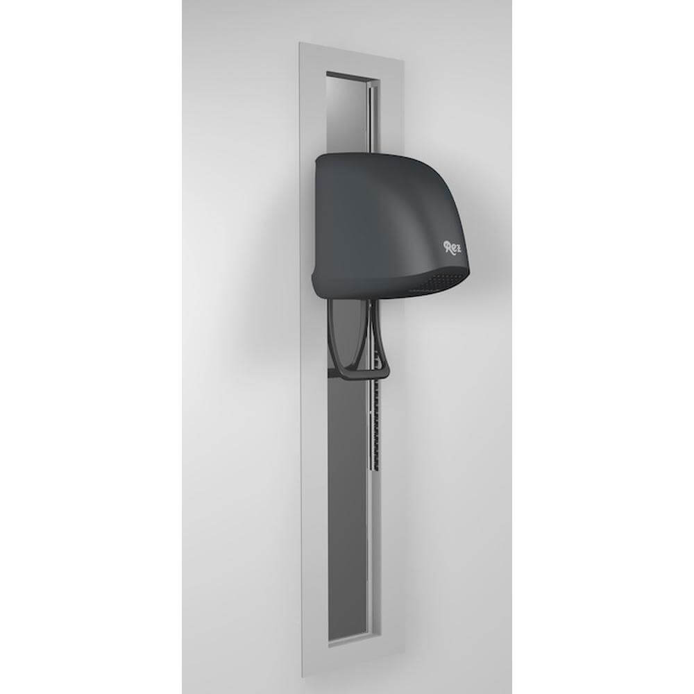 Sèche-cheveux REZ Beluga encastré et réglable avec miroir