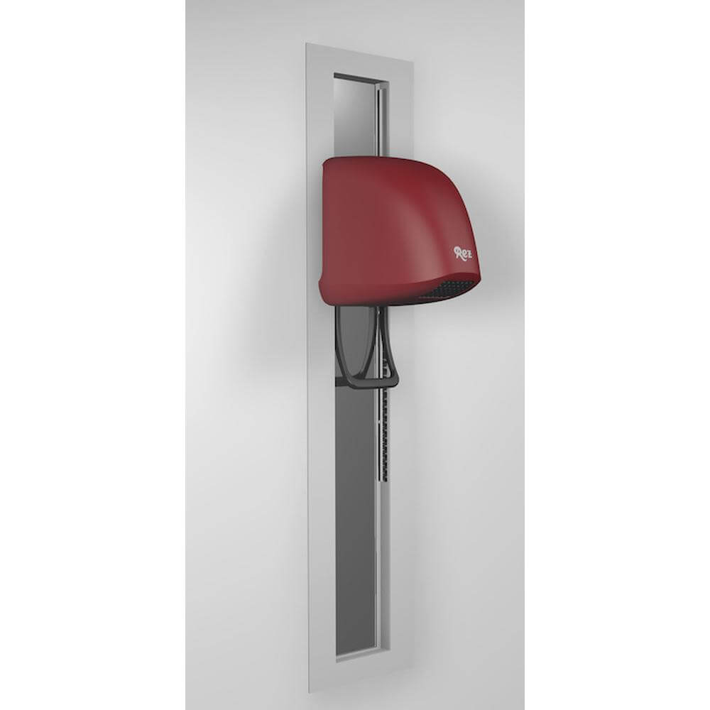 Sèche-cheveux REZ Beluga encastré et réglable avec miroir