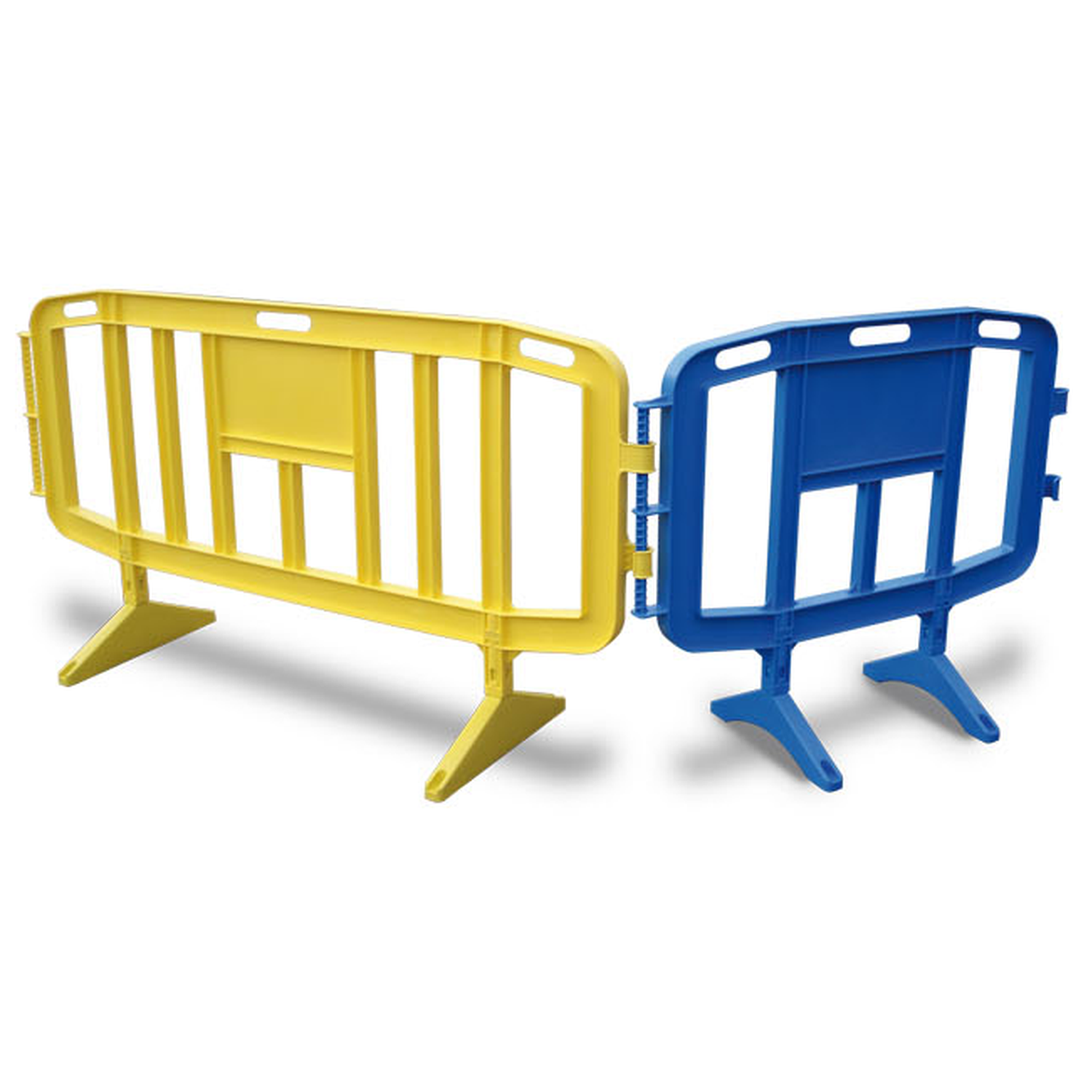 Barrière de sécurité en polypropylène avec pieds rabattables