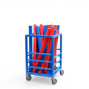 Chariot de rangement pour frites piscine vertical