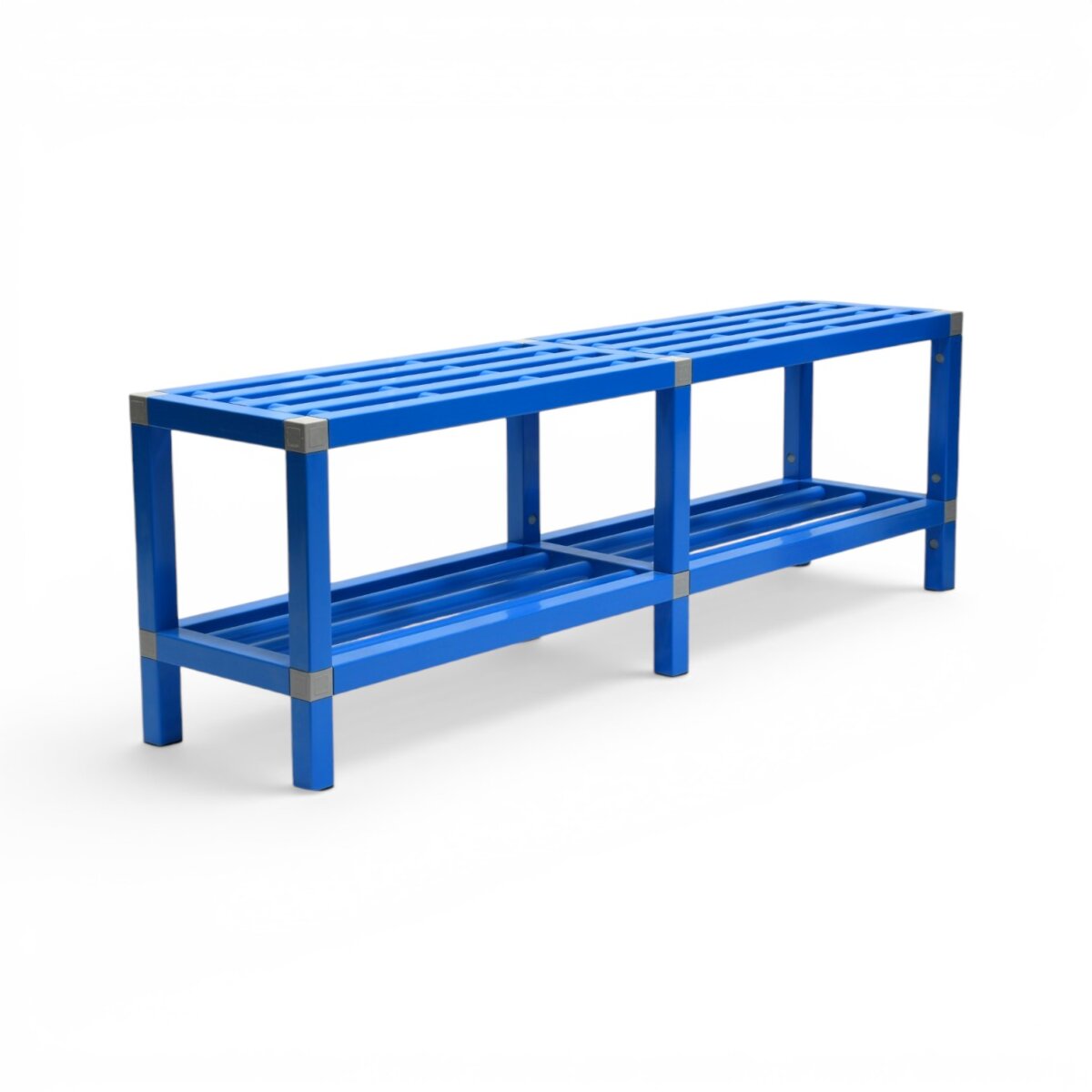Banc vestiaire simple avec repose chaussures