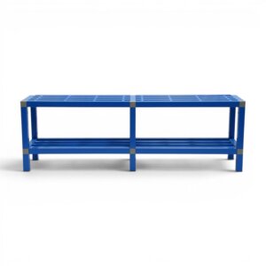 Banc vestiaire simple avec repose chaussures