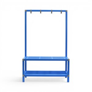 Banc vestiaire simple avec penderie et repose chaussures