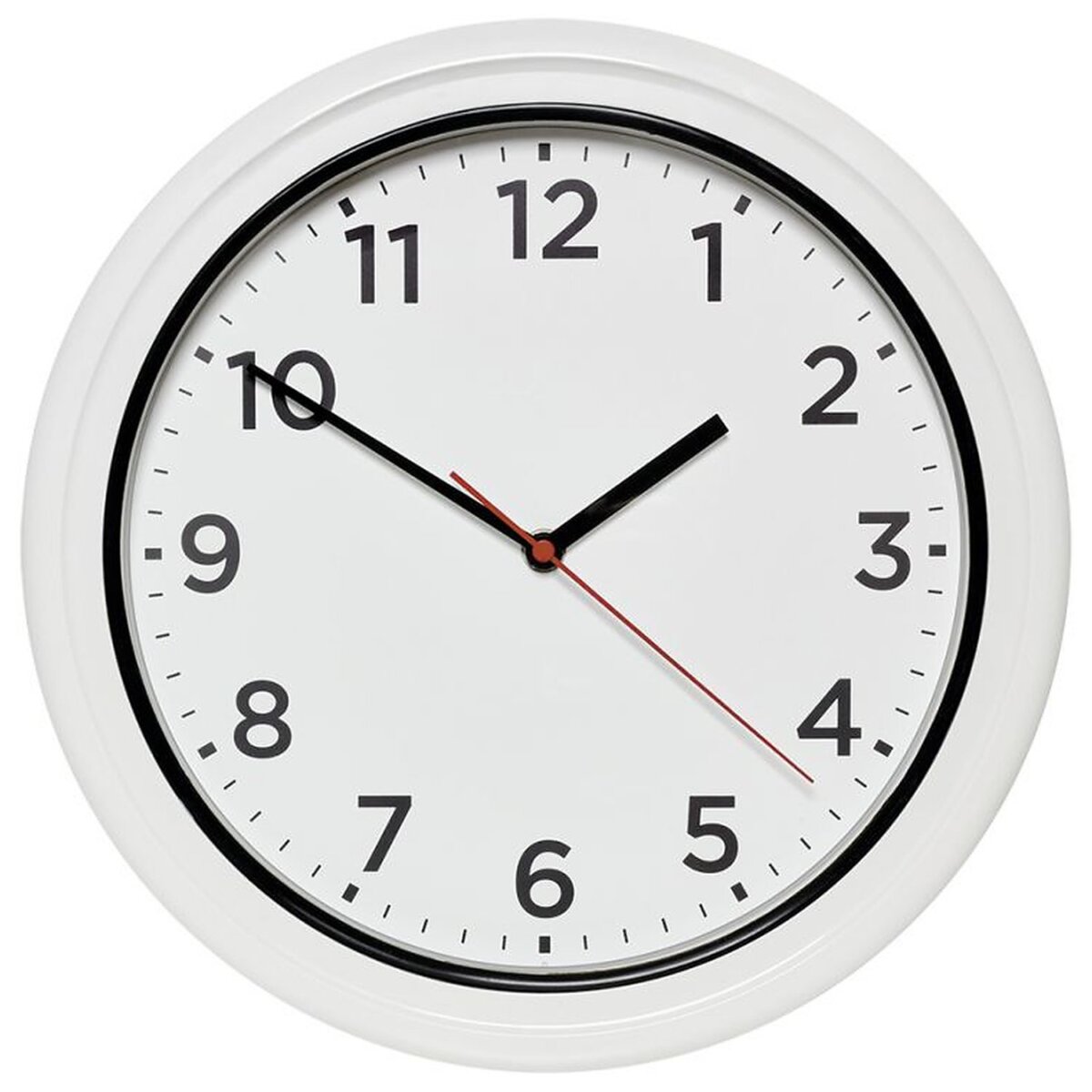 Horloge murale à pile étanche IP54 – Ø330 mm