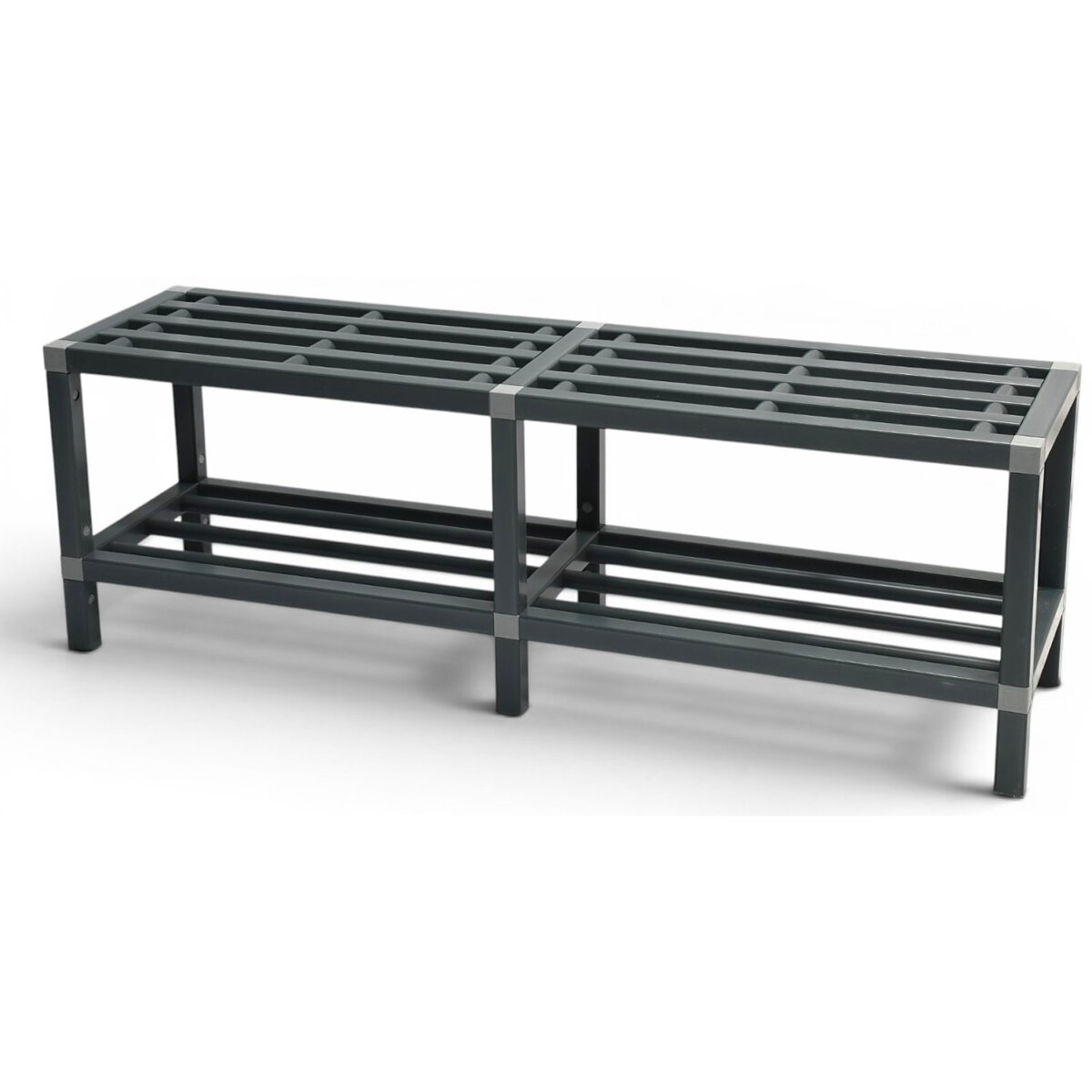 Banc vestiaire simple avec repose chaussures