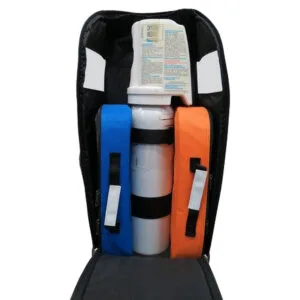Sac à dos O² DMT bouteille de 5 litres, poche pour défibrillateur